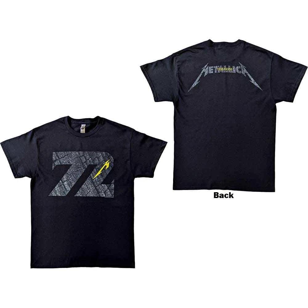 Metallica 72 Seasons Обугленный Логотип Графическая Футболка Рок-Группы S-4XL Унисекс Футболка XL