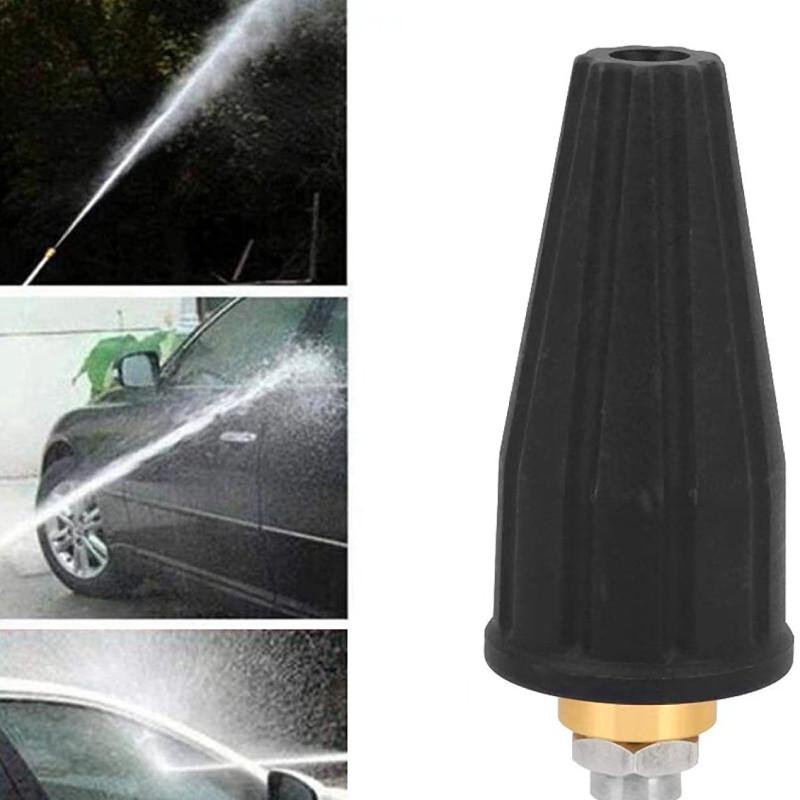 High 4000psi Pres Washer Turbo Nozzle 360 Rotating Spray Tip Professional Clean