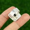 Silver Leaf Jasper Stone Stackable Boho Ring Jewelry Size 10 925 Sterling Silver