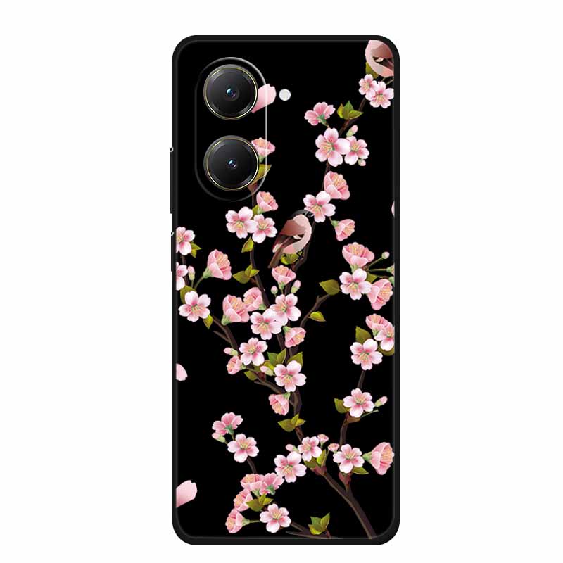 Black Silicone Case For Xiaomi Poco X7 Pro M7 4G Plus Case Cartoon Soft TPU Back Cover For Poco C71 Redmi A5 4G Phone Case C 71