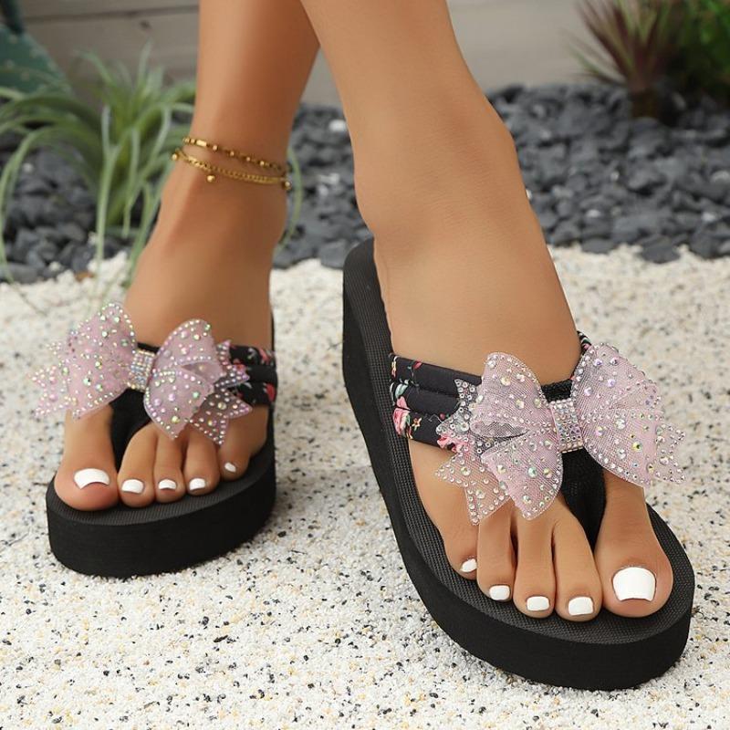 Damen Schuhe Dicksohlige Schwamm Sandalen Zehensandalen Strand Zehensandalen