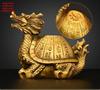 Copper Lucky Animal Dragon Turtle Ornament Fortune Longevity Turtle Home Office Desktop Decor