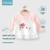 Autumn 2026 Girls' A-Class Long-Sleeve Princess Baby T-Shirt