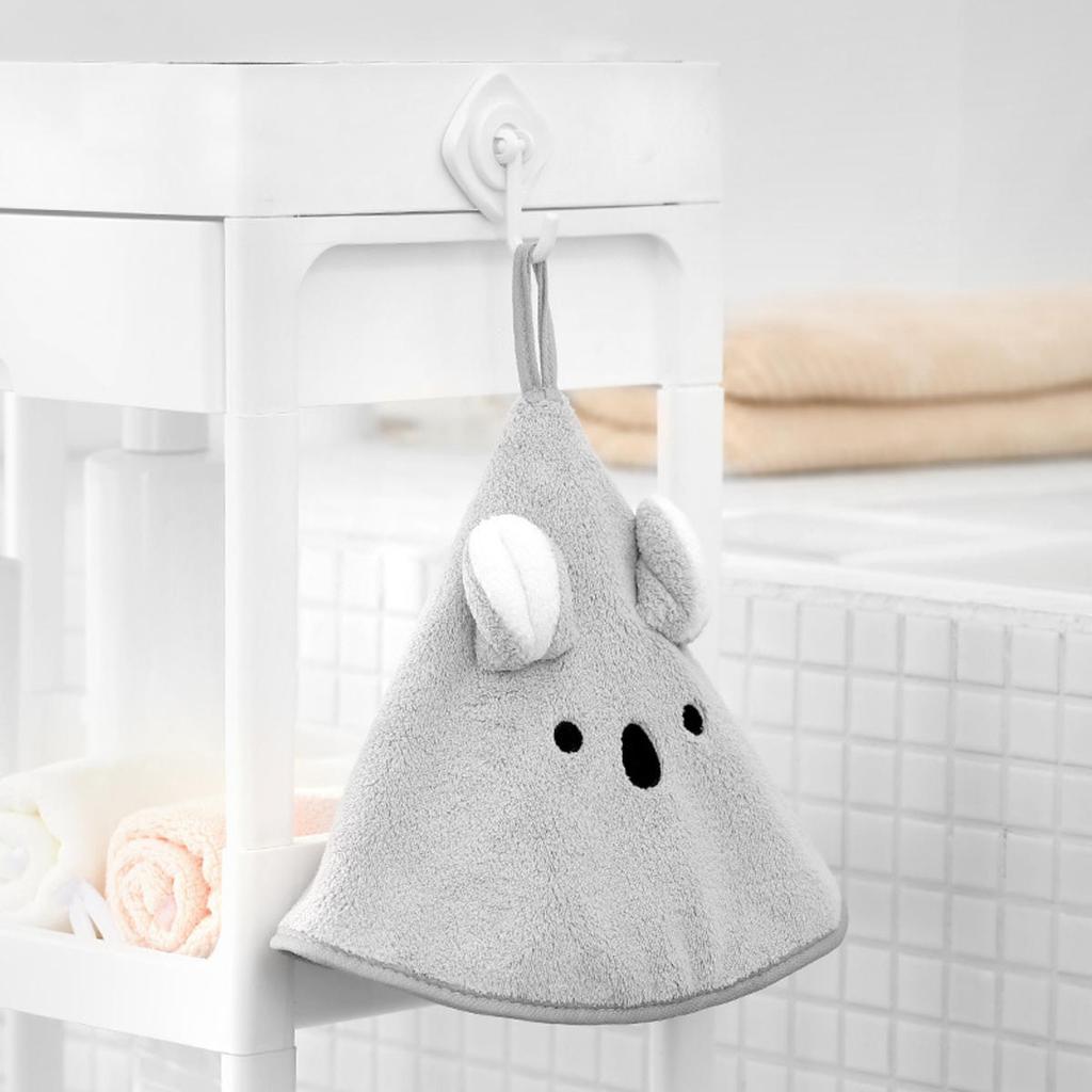 Kids Hand Towel Cartoon Animal Bathroom Hand Towel Kids Bathroom Towels Water Absorbent Hangings Hand Towels Fast Drying Towel