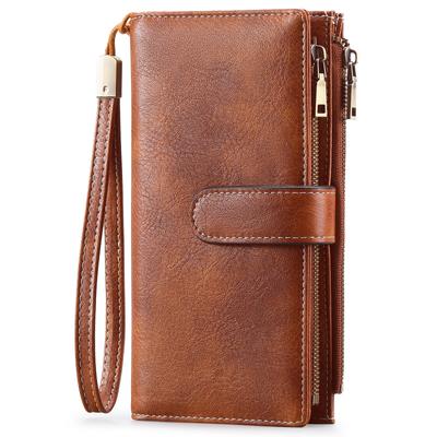 Cartera Larga para Mujer RNIEGA, Gran Capacidad, Popular, Multifuncional, Billetero para Monedas, Tarjetero, Antirrobo de Datos, Regalo de Cumpleaños