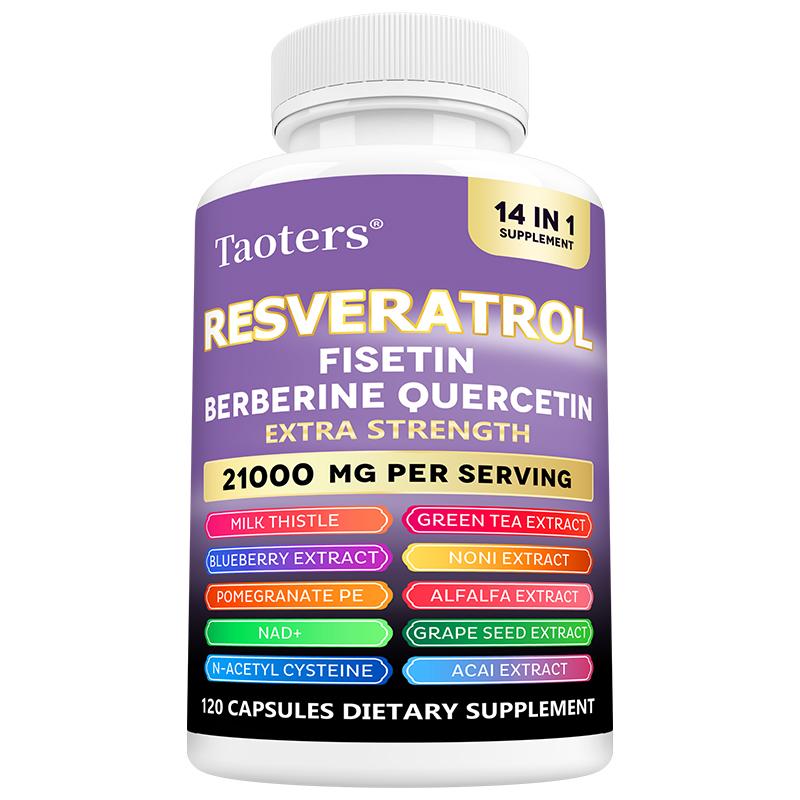 

Resveratrol Fisetin and Berberine Supports Skin Health 120 Capsules 120 Capsules