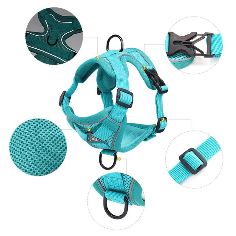 High Quality Fashion Cat Dog Harness and Leash Set Reflective Pet Harnesses Vest for Cats Small Dogs Pets Out Door Walk Supplies