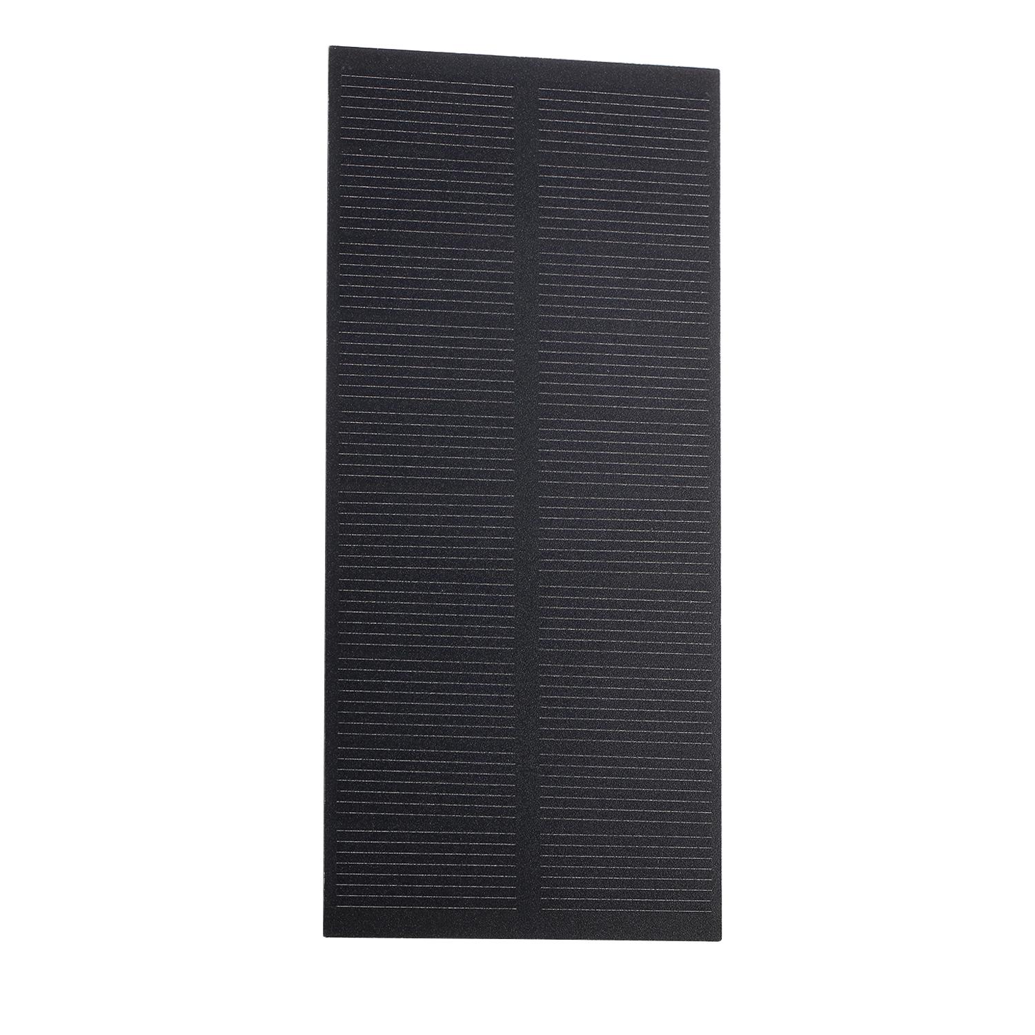 

1.3 Вт 5 В Солнечная панель Монокристаллический кремний Солнечный элемент Сделай сам Водонепроницаемый Кемпинг Портативный источник питания Солнечная панель Совместима для чёрный