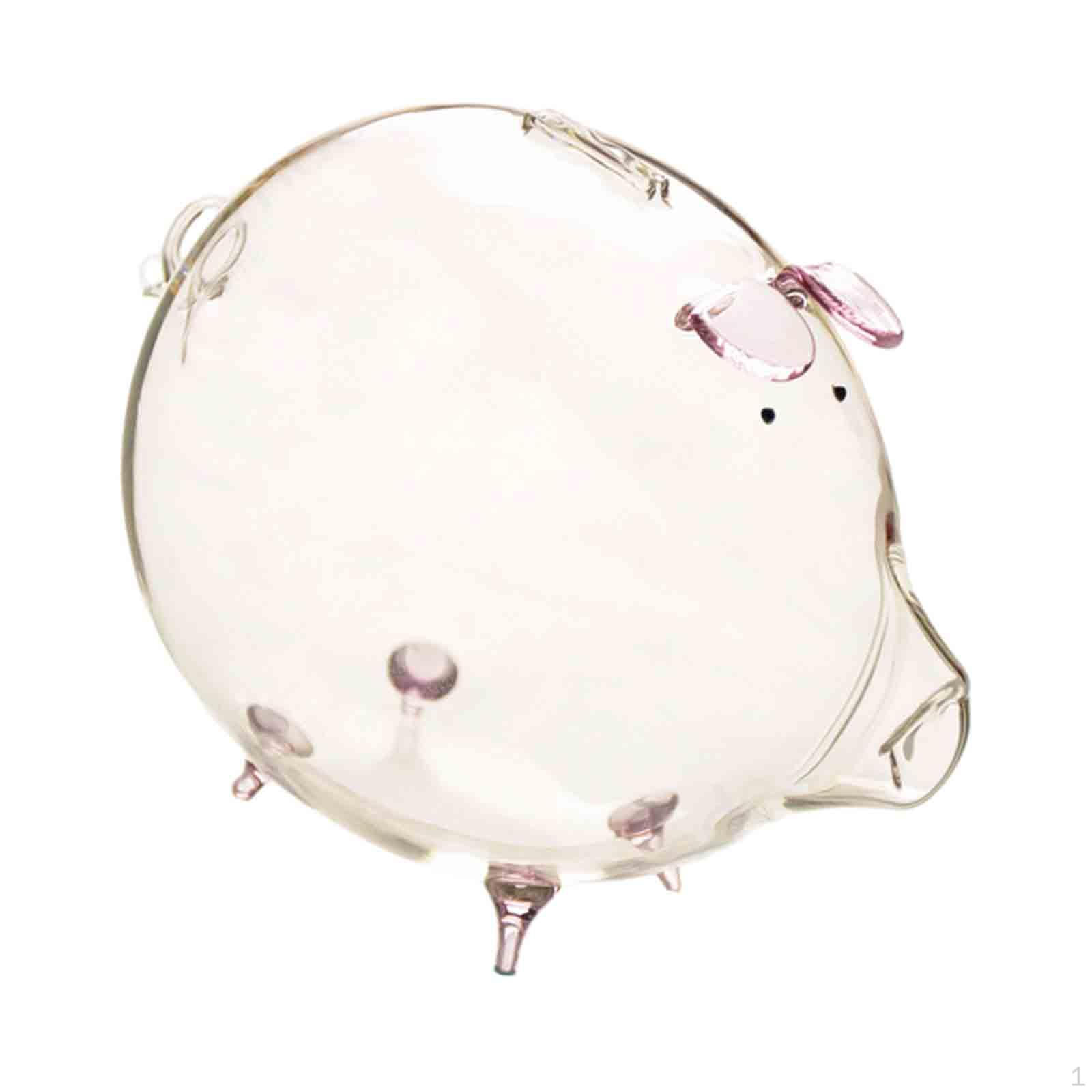 

18x12 см стеклянная копилка для денег детский горшок очаровательный прозрачный украшение стола для