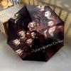Blood Desire: Vampire Diaries Folding Umbrella Suitable for All Seasons 8 Paraphenoid Bones Umbrella Travel Umbrella