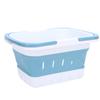 Foldable Bath Toy Storage Organizer Hollow Quick Drain Drying Bathtub Toy Storage Basket for