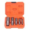 5 Pcs/set Pipe Taps Rounded Handle Sizes Included 3/4 1/2 3/8 1/4 1/8inch NPT Thread Forming Tap for Pipes Cleaning