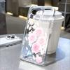 Pink Roses and Cherry Blossoms Lucency Phone Case for IPhone 14 15 16 13 12 11 17 Pro Max 12 13 Mini Soft Cover