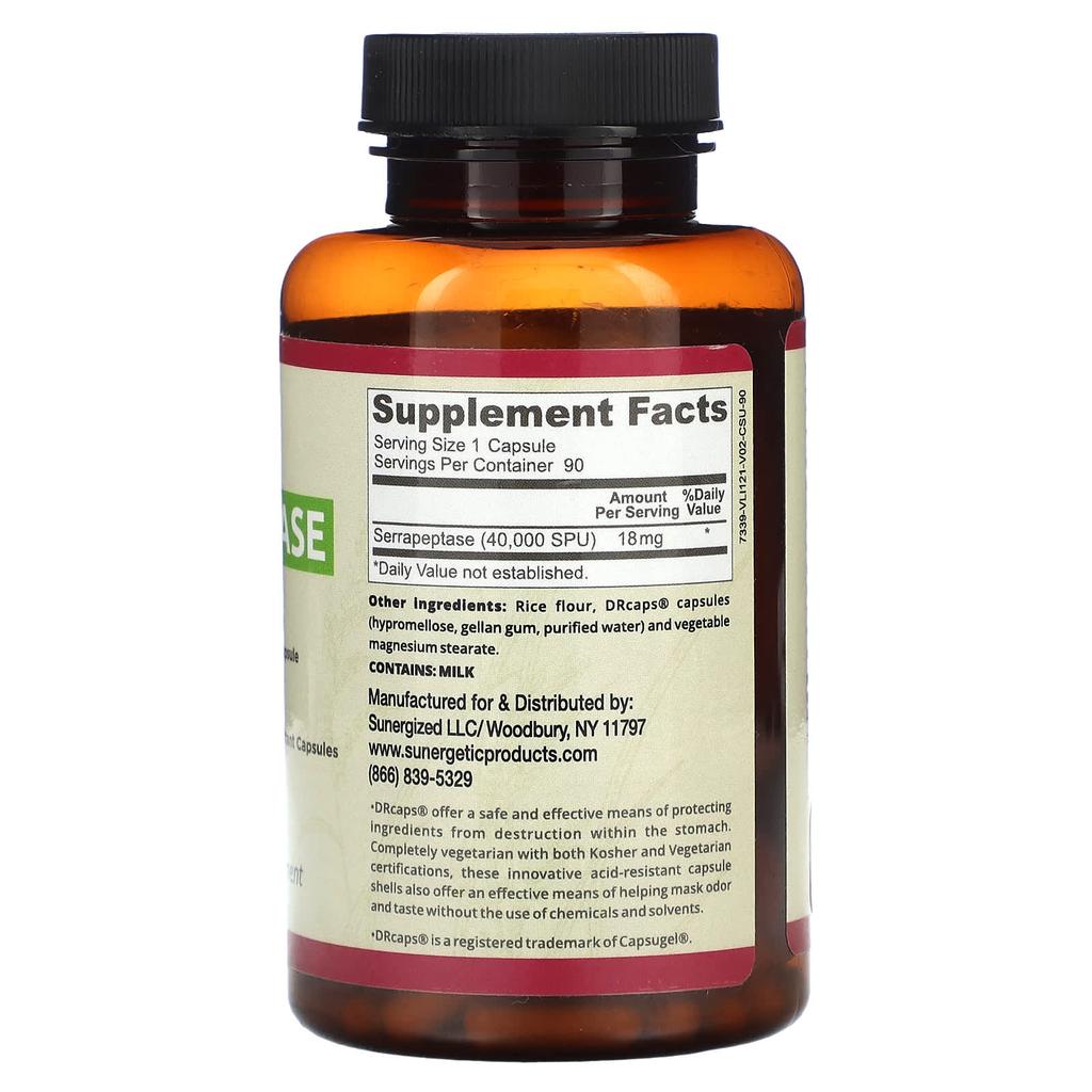 Serrapeptase, 18Mg, 90 Capsules