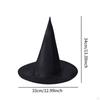 6 Pieces Halloween Witch Hat Wizard Cap Headwear Headgear Sorceress Pointed for