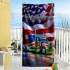 Kw Heavy Trucks Customize Text Beach Towel Super Soft Microfiber Quickdry Fabric Suitable for Swimming Gym Camping Yoga Vacation