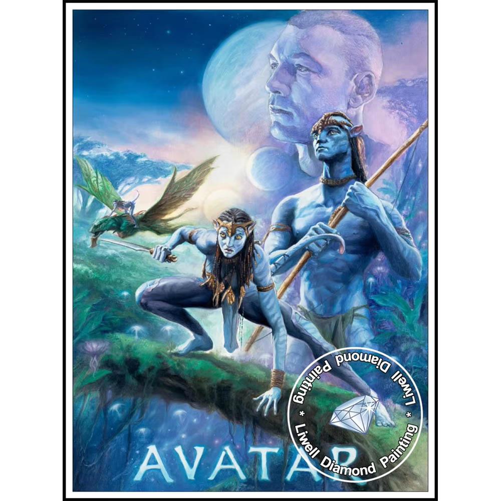 Avatar Planeta Pandora Na'vi 5D Diamantové malování Plné diamantů DIY Ručně vyráběné Diamantové malování Fantazie Dekorativní malířský set