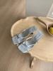 Fashion Women's Shoes Silver Thin Heels Ladies' Slippers Pantofle 2025 Slides Shoes Thin Heels Womens Slippers Outdoor Pantofle Slides 2