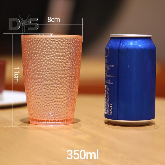 Trinkbecher, hitzebeständig, wiederverwendbar, verdicktes Acryl, gepunktet, für Bar, Restaurant, Wasserbecher