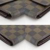 LOUIS VUITTON Porte Tresor International Purse N61215 Three fold Brown Damier canvas unisex Used