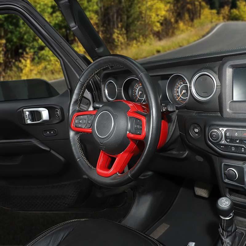  Autocolante decorative de bază pentru panoul de volan pentru Jeep Wrangler JL pentru JT Gladiator 2018 Up Accesorii de interior auto
