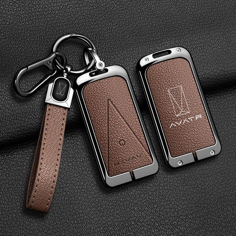 Avatr 06 11/12/07 Max Key Case Zinc Alloy Leather Car Key Cover Case Scratch And Shockproof Car Key Fob Case