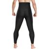Men's High Waist Sauna Sweat Leggings Compression Pants with Waist Trainer Slimming Fitness Body Shaper Leggings
