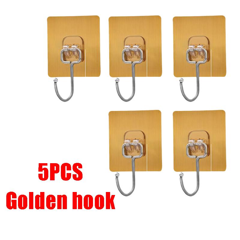 Multi-Function Multiple SpecificationsTransparent Strong Self  Adhesive Wall Hooks Multi-Purpose Wall Hook Key Holder