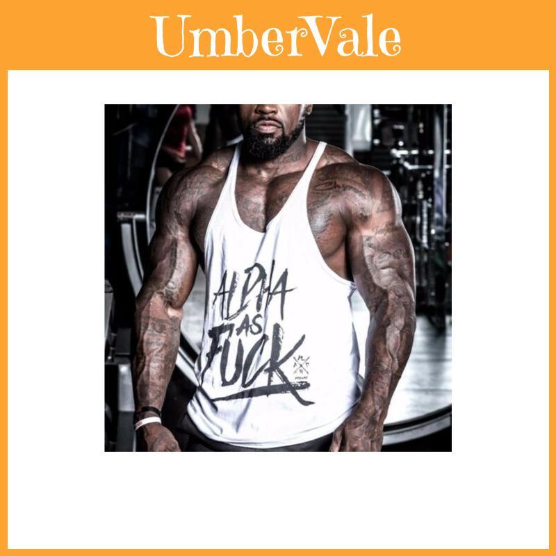 Tank Sports Homme Tops Débardeur Hauts Tshirt Maillot Muscle Gym Stringer Alpha