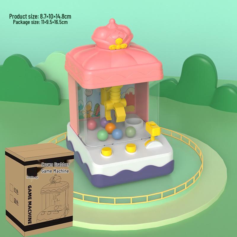 Kid's Mini Claw Machine - Candy, Doll, and Gashapon Toy for Boys and Girls