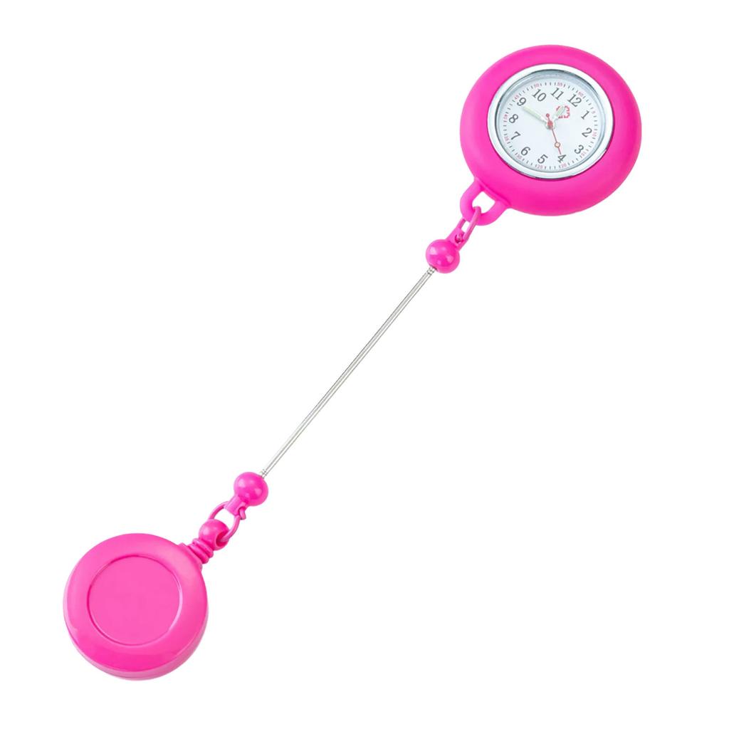 Korálkový držák na odznak s klipem na opasek zatahovací naviják na odznak se svítícími hodinkami pro sestru, lékaře, studenta, učitele