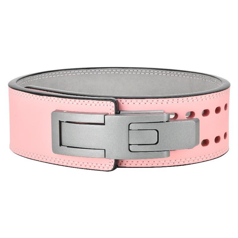 

Men Women s Professional Fitness Belt Training Hard-drawn Sports Equipment Squat Weightlifting Strength Lifting pink