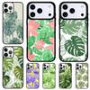 Green Monstera Leaf Phone Case for iPhone 17 Air 16 15 11 12 14 13 Pro Max Shockproof Cover