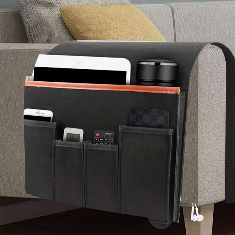 Haushalts-Sessel-Caddy Filz Sofa Relaxliege Armlehnen-Organizer Für Tablet Handy Fernbedienung Hängende Aufbewahrungstasche
