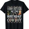 GodFather Of The Birthday Cowboy Rodeo GodFather T-Shirt