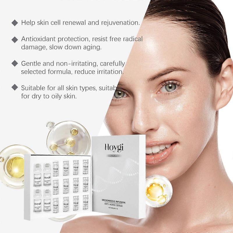 Micro Needling Kit, Micro Infusion Kit For Face, Skin Tightener, Microneedling Infusion System, Anti-Ageing & Smooth Wrinkles Facial Serum12+4