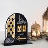 2025 Ramadan Advent Calendar Acrylic Countdown Calendar Islamic Muslim Festival Party Gifts Eid Mubarak Home Decoration Ornament