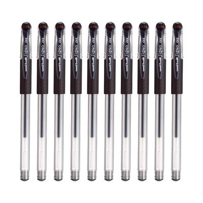 Mitsubishi Pencil Gel-Tintenkugelschreiber 10 Stifte Stift, Signo, 0,28 mm, Schwarz,