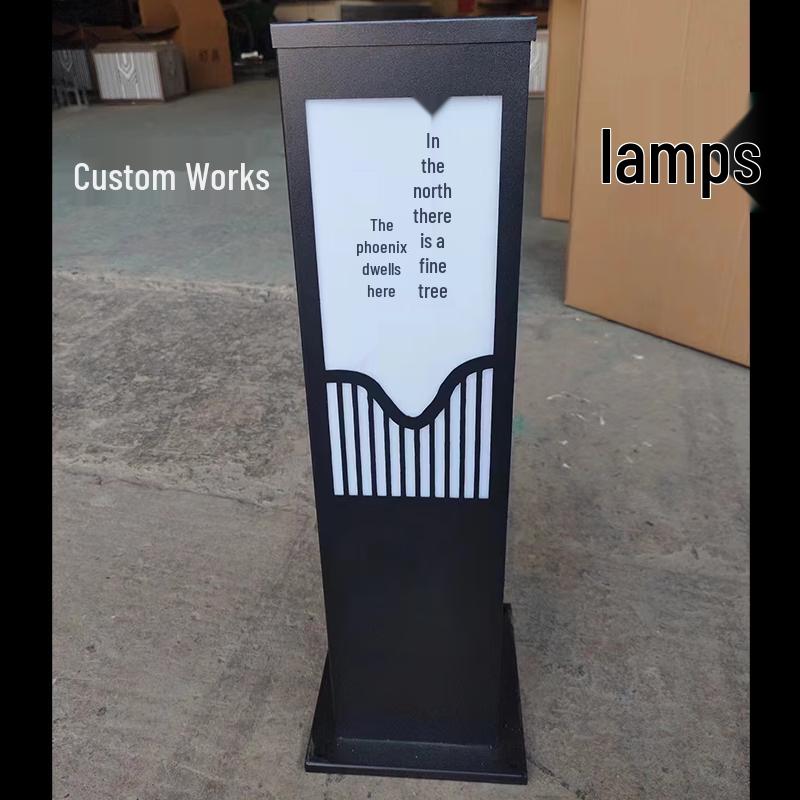LUSHUFENG Vintage Chinese Outdoor Waterproof LED Landscape Lamp