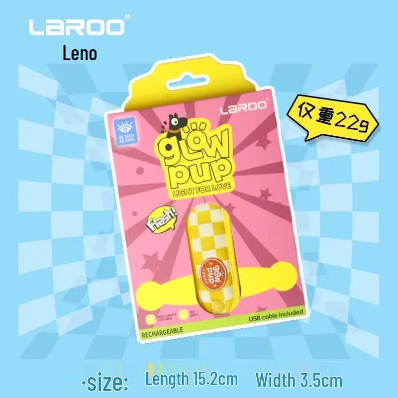 Lenovo USB Rechargeable LED Dog Collar - Waterproof Silicone Pendant for Small/Medium Dogs, Anti-Lost Night Light for Walking.