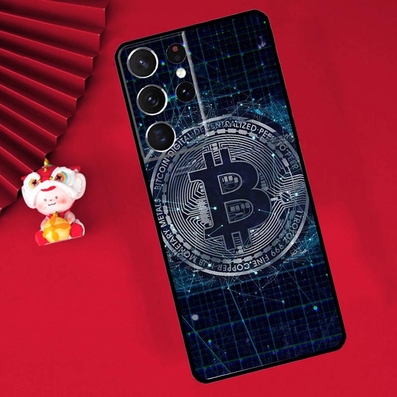 Bitcoin Case For Samsung Galaxy S24 S23 S25 S26 Ultra S20 FE S21 S22 Plus S10 S25 FE Cover Funda