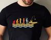 Evolution Of Fishing T-Shirt, Retro Fishing Shirt, Gift For Dad Boat Fishing Shirt Birthday Gift Family Presents Christmas Xmas Tee Tops