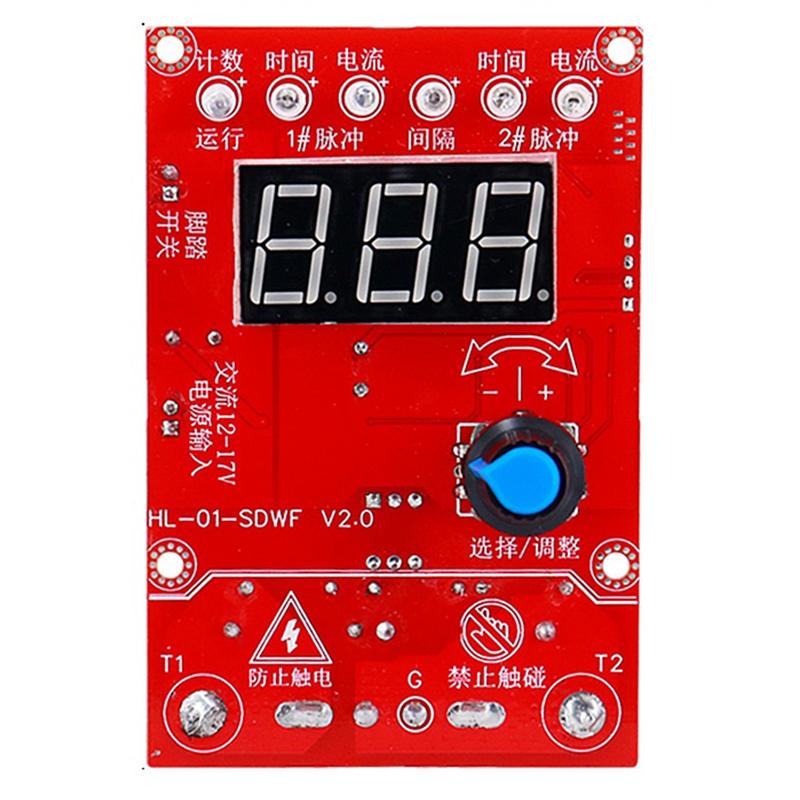 AT19-100A 220V Spot Welding Machine Control Board Welder Controller Board Timing Current Time Current For Battery Repair Tool