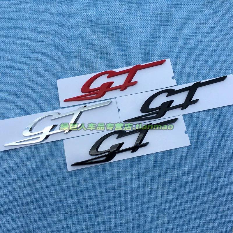 Personalized GT English Car Sticker Car Trunk Decorative Sticker Trunk Upgraded Version Car Logo Body Decorative Sticker