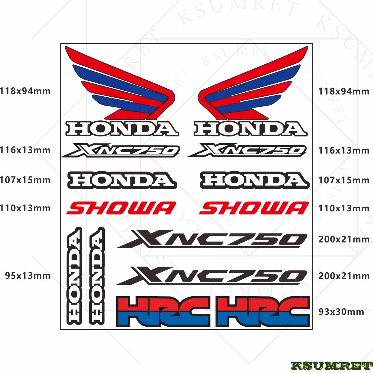 For Honda Motorcycle Stickers NC750X Logo Decal Waterproof