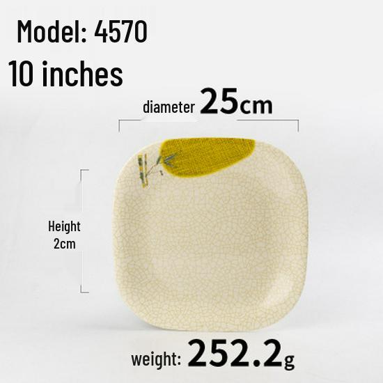 A5 Melamine Restaurant Tableware: Creative Plastic Fast Food & Cold Dish Plate for Hot Pot and Household Use