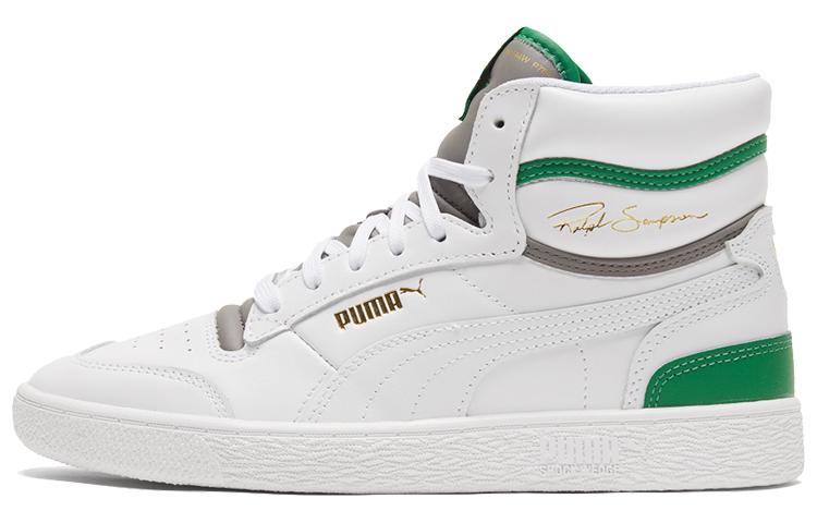 Puma Ralph Sampson Mid  White Amazon Green  35.5