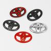 3D ABS Steering Wheel Emblem Cover Logo Badge Sticker for Toyota Corolla Camry RAV4 Yaris CHR Auris Avensis Prius Verso Accessor