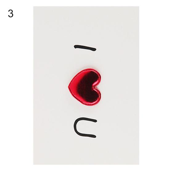 Faux Leather Love Invitation Greeting Card Postcard Wedding Valentines Day Gift