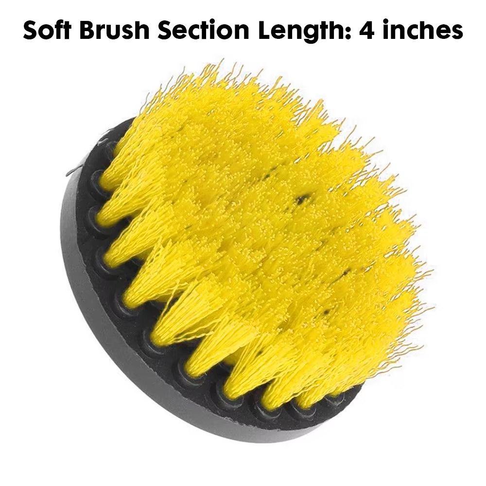 1Pcs Blue Yellow Cleaning Brush Nylon Power Scrubber Brush Upholstery Sofa Wooden Furniture